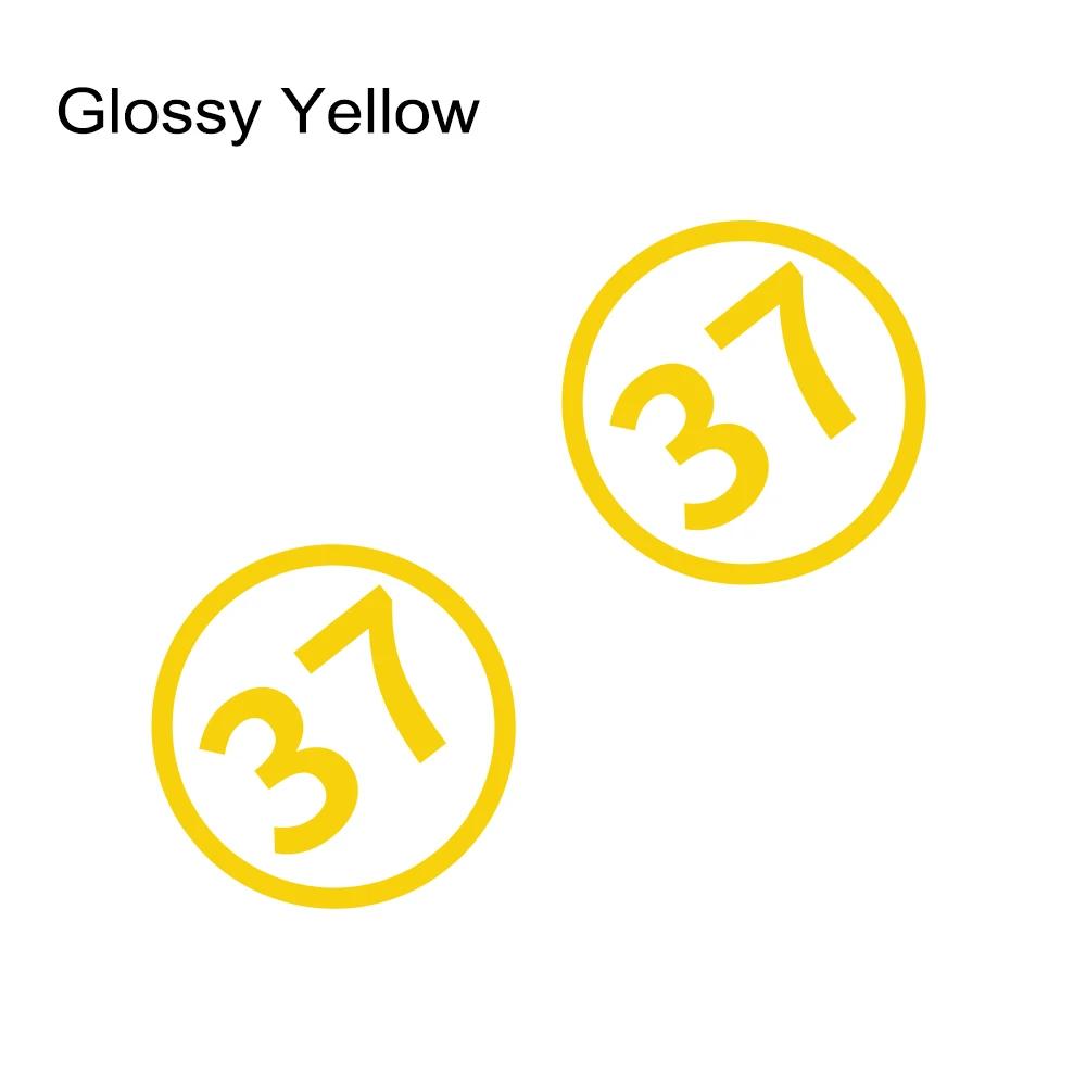 Car Body Side Stickers Auto 37 Number Road Decor Decal Cover Vehicle Tuning Accessories for Cars SUV Pickup Truck Deoration