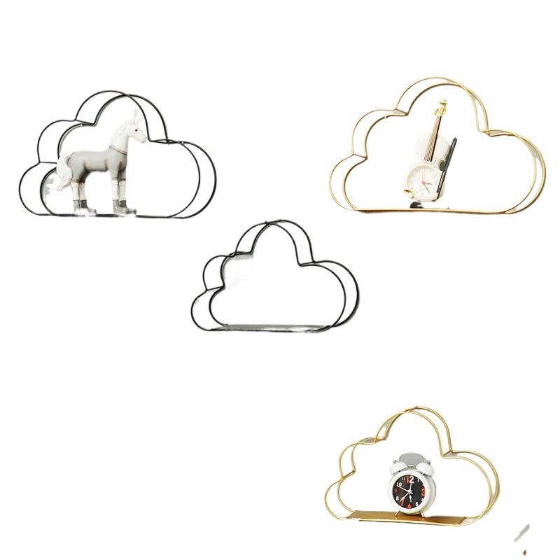 Органайзер для хранения в форме облака, подвесная настенная полка, декоративный органайзер для хранения, украшения для дома