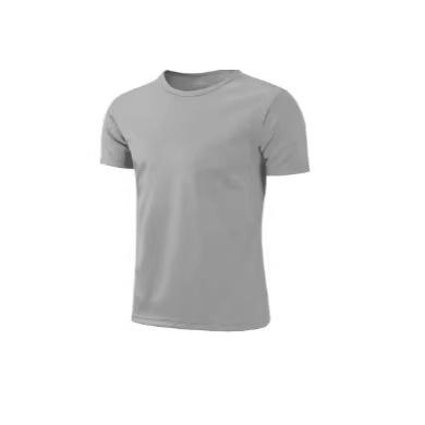 Quick-drying crew neck sports T-shirt gym fitness shirt training running T-shirt men's breathable sportswear