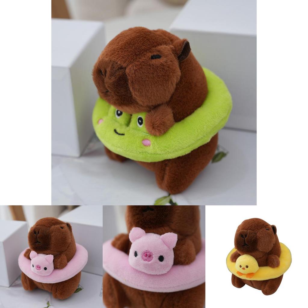 Очаровательная летняя капибара, плюшевая игрушка, мягкая подушка для объятий, подарок для девочек и детей