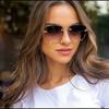 Fashionable Rimless Gradient Sunglasses for Women