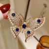 Luxury Blue Butterfly Brooch for Women Exquisite Lapel Pin Birthday Party Clothing Backpack Suit Accessories