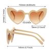 Accessories Women Clout Goggle Heart-Shaped Sunglasses Vintage Sunglasses UV400 Protection Eyewear