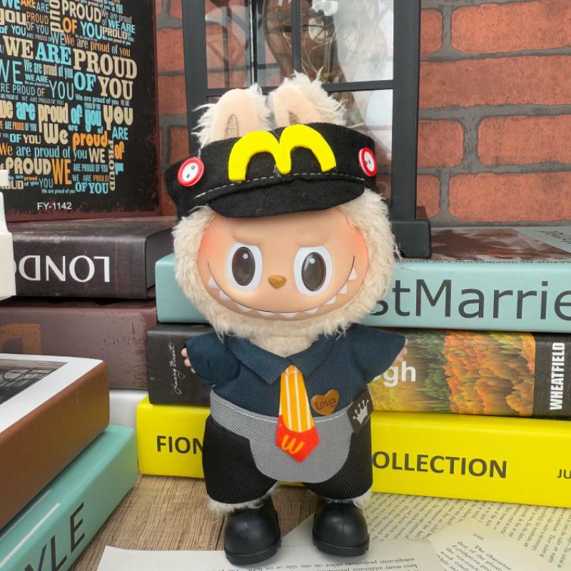 Labubu Doll Clothes: Skirt Suit for 17CM Plush or Vinyl, Fits One, Two, and Three Generations