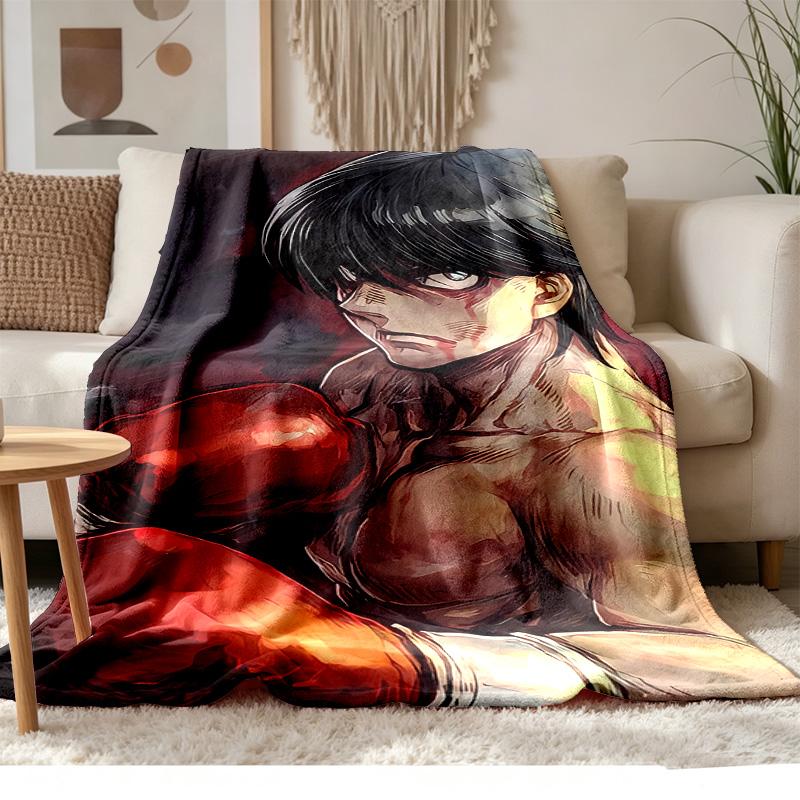 Hajime no Ippo Soft and comfortable flannel Suitable for sofas living rooms outdoor camping travel and also makes a great anniversary gift