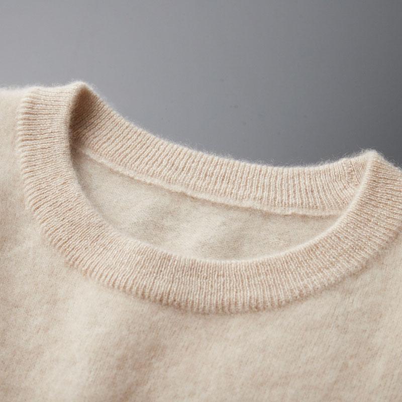 Мужской кашемировый свитер Qinghe Cashmere 30% Кашемир 70% Шерсть Мужской осенне-зимний кашемировый пуловер Мягкий и теплый