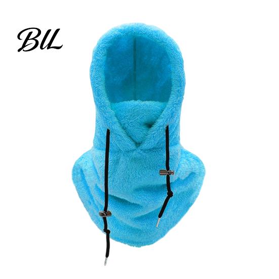 Adjustable Windproof Face Mask Balaclava Fleece Ski Mask, Winter Arctic Velvet Thermal for Skiing Cover, Comfortable Neck Warmer Outdoor Sports