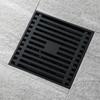 Shower Drain Black Brass Floor Drain Square Shower Floor Drain With Removable Cover Grate Bathroom Shower Drain