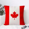 Canada Can Flag Cushion Cover 1 Piece Short Plush Pillowcase, Soft And Washable, Mostly Used For Sofa, Car