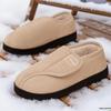 Женские утепленные хлопковые снегоступы на флисе - Теплые, с мягкой подошвой, на липучке, удобные короткие ботинки