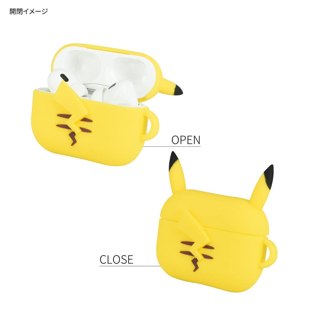 Совместимый силиконовый чехол Gourmandise Pokemon AirPods Pro Pro с Пикачу (Второе поколение)/AirPods POKE-810A
