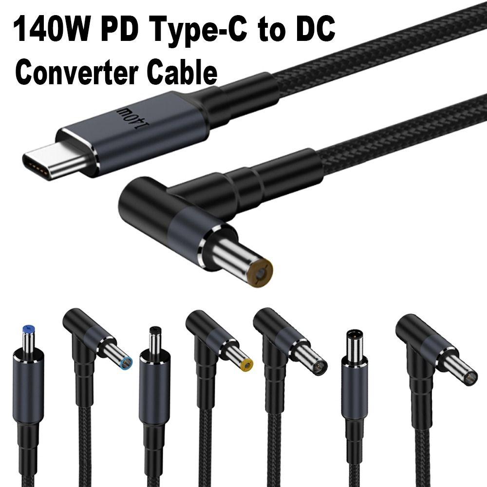 180CM Laptop USB Type C To DC Cable 20V 7A Power Supply Cord for HP/Dell/Asus Home Office