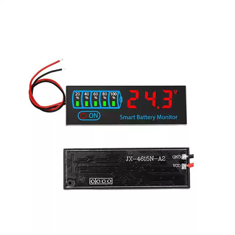 Индикатор уровня заряда батареи DC7-55V 12V 24V Плата емкости литиевой батареи 18650 Тестер заряда батареи