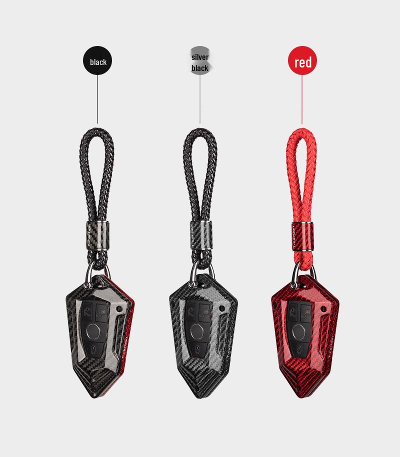 True Carbon Fiber Key Shell for Mercedes-Benz C-Class Smart Start Key