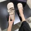 Туфли Мэри Джейн женская обувь 2025 осень новая французские с юбкой одинарные туфли на мягкой подошве туфли-бини беременные женщины маленькие кожаные туфли