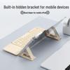 BOW Hangshi HD088F Двухрежимная складная беспроводная Bluetooth-клавиатура с подставкой для планшетов и телефонов