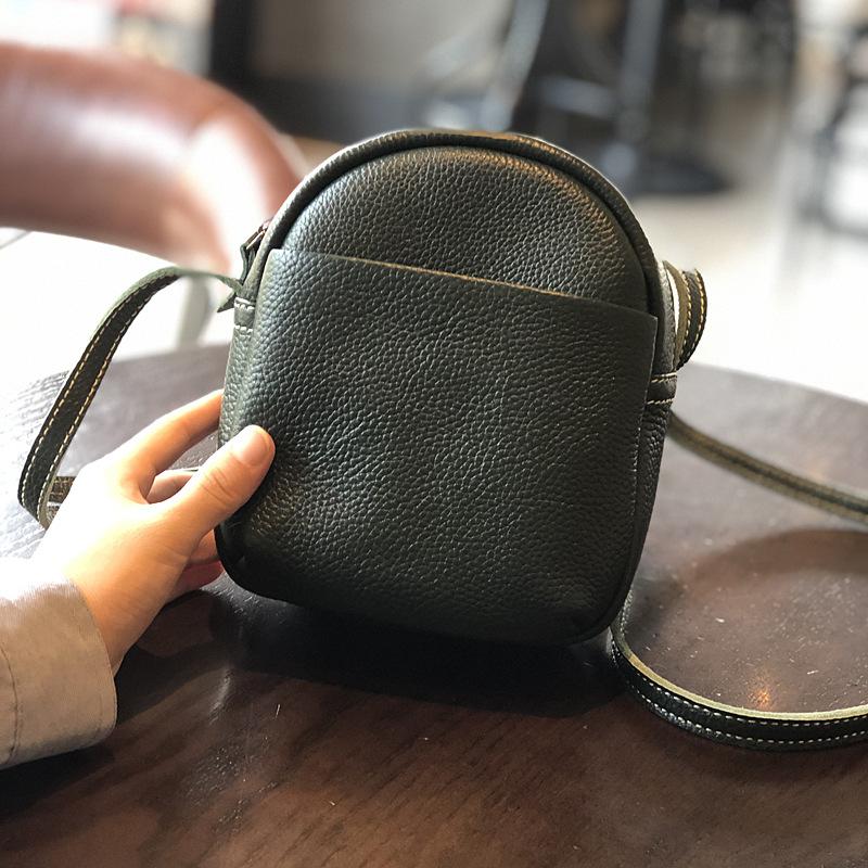 Женская маленькая сумка из натуральной мягкой коровьей кожи для отдыха, универсальные сумки на плечо и через плечо