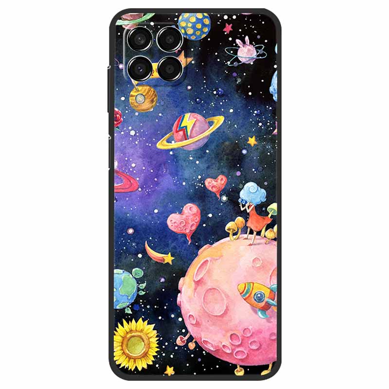 Чехол для Samsung Galaxy M33 / M53 Мраморный Мягкий Силиконовый Задний Чехол для Samsung M53 2022 Fundas Чехол M 33 53 5G Чехол для Телефона Coque