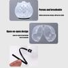 1Set Cat Muzzle Pet Grooming Cover Accessory Cat Anti Bite Anti Licking Space Hood Breathable Helmet with 4 Silicone Paw Shoes