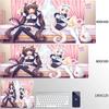 Large Nekopara Escritorio Mouse Pad Non-Slip Rubber Laptop Cushion Gabinete Gamer Mousepad Pc Kawaii Cute Anime Girls Deskmat