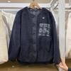 Женская куртка-кардиган из искусственной овчины с круглым вырезом - Теплая осенне-зимняя
