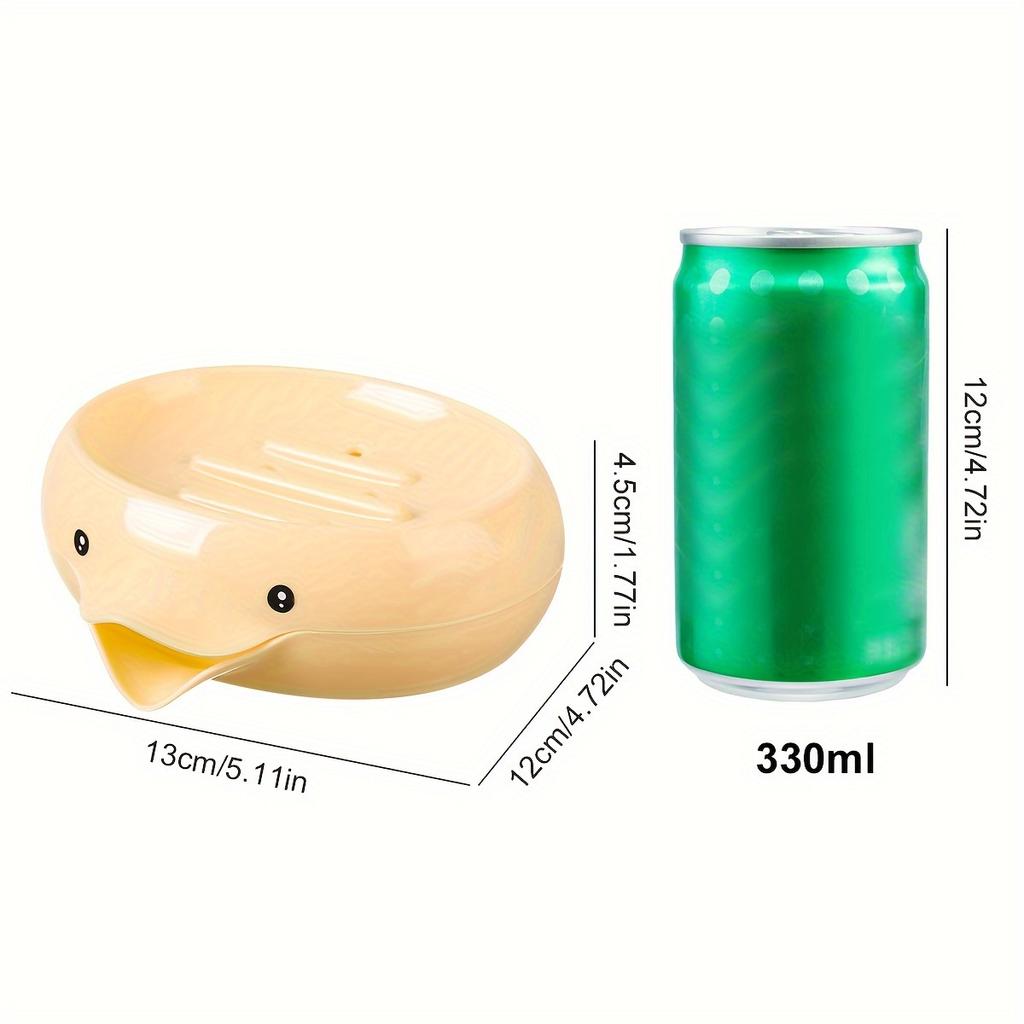 Мыльница в виде маленькой желтой утки, полка для хранения в ванной, мыльница с изображением мультфильма, креативная мыльница для домашнего хозяйства в ванной