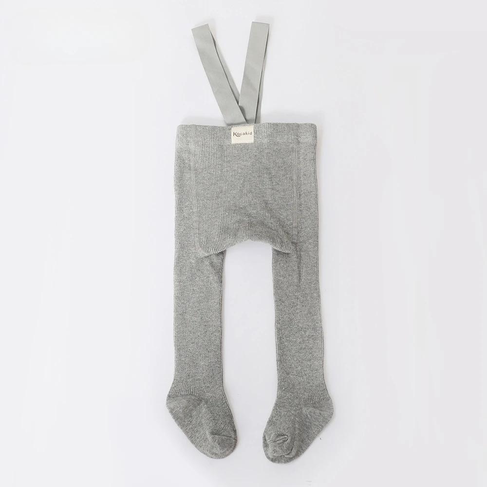 Baby Girl Boy Stocking 0-3Y Infant Toddler Knit Tights Newborn Suspender Tights Pantyhose Solid High Waist Overall Legging