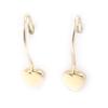 Les Trésors De Lily [K3802] - Gold Plated 'Love' Earrings - 5 Mm