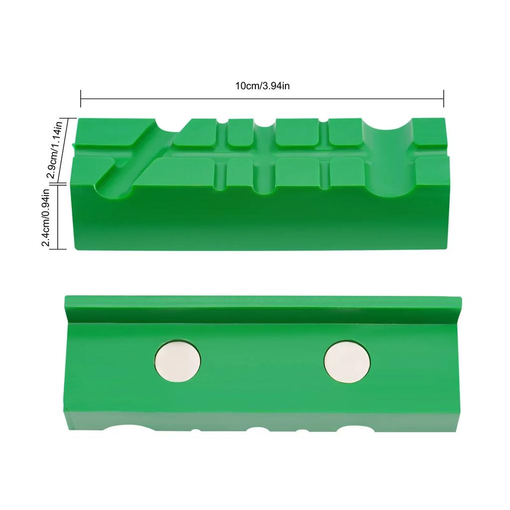 Drill Press Vise Metal Drill Press Vice Workbench Clamp with 2 Pieces Magnetic Multi Grooved Pads Set for Daily Working Supply