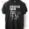 Горячая футболка Status Quo Черная 100% Хлопок РАЗМЕР s До 4XL винтажная Стиранная с принтом Повседневная модная Топ Для Повседневной Носки