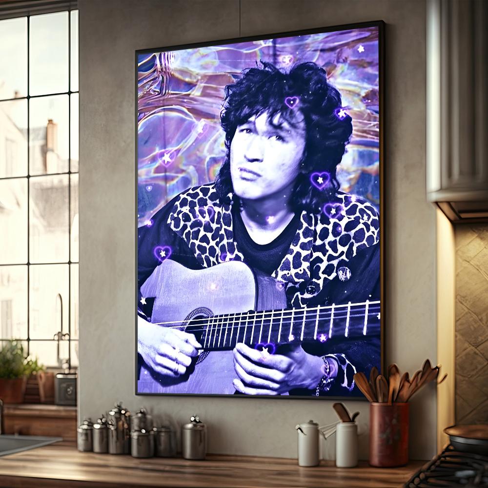 Виктор Цой Ретро Плакат Хорошее Качество Крафт Бумага Печать Винтаж Дом Комната Кафе Бар Искусство Декор Стены Эстетическая Живопись