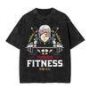 Ghost Slayer Anime Retro Washed Tshirt For Men And Women Heavy Duty Cotton Large Size Slim Summer Tshirt