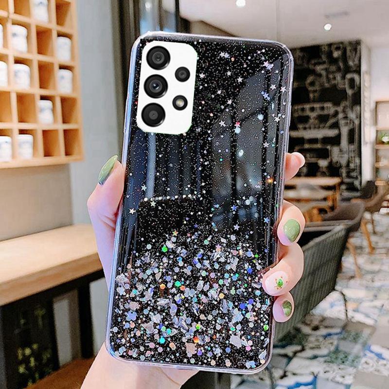 Роскошный блестящий мягкий чехол для телефона Samsung Galaxy A73 A 73 A 5G A736B A736B/DS, мерцающая задняя крышка для SamsungA73, силиконовый