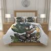 L-Levi A-Ackerman A-Attack O-on T-Titan Anime Bedding Set with Duvet Cover Smooth Polyester Twin Full Queen King, US EU UK AU DE Sizes