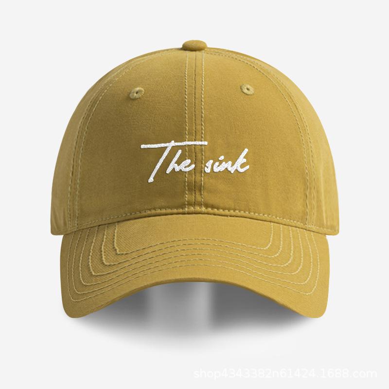 FITHATUNME peaked cap children round face can wear deep top sunshade big brim show face small English letters