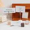 Retro Wooden Business Card and Photo Holder – Cute Memo Stand