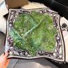 Дизайнерский Квадратный Шелковый Платок Женский Платок-Бандана Платок-Шарф Женский Шарф Повязка на Голову Повязка на Волосы Галстуки