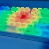 Туманные Прозрачные Хрустальные PC Колпачки Клавиш OEM Профиль Кремово-Белый Боковая Печать RGB Подсветка Колпачки Клавиш 115 Клавиш для Клавиатуры на MX Свитчах