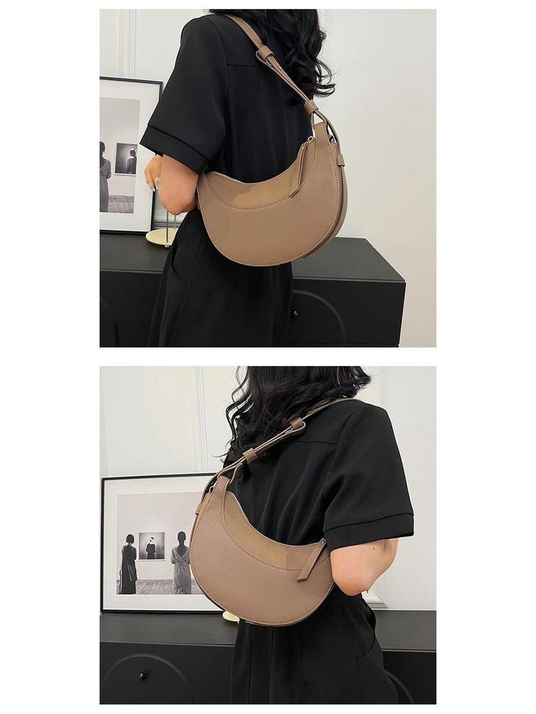 Женская французская нишевая сумка-седло полумесяц - полумесяц под мышкой и кроссбоди, идеально подходит для работы и поездок