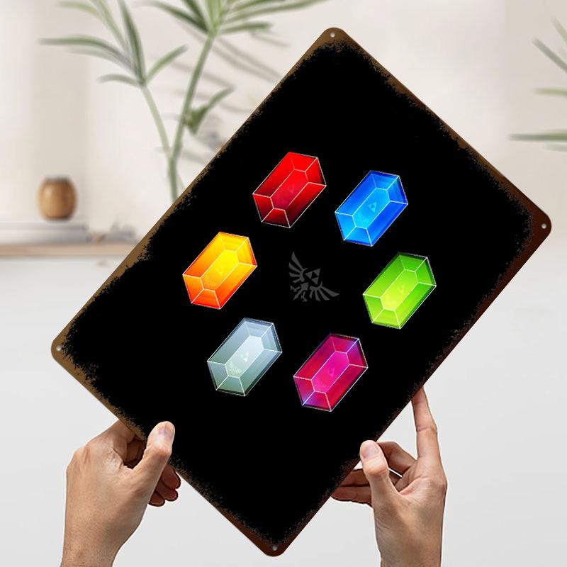 My Other Ring of Rupees Art Printed Poster Customized Retro Wall Art Vintage Metal Tin Signs for Home Bedroom Decoration Room