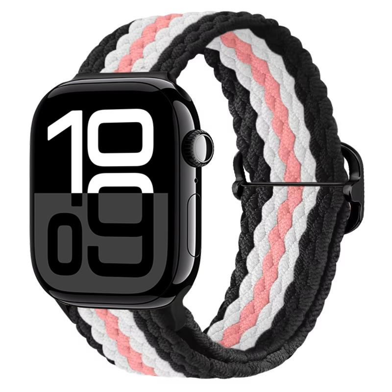 Нейлоновый плетеный ремешок-петля для Apple Watch Ultra/2 49 мм 10 9 8 7 46 мм 45 мм 41 мм 6 5 4 SE 44 мм 40 мм Эластичный ремешок для iWatch 3 42 мм