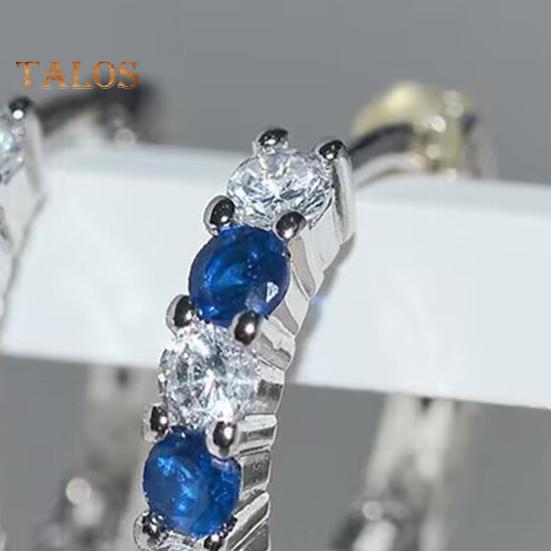 Серебряные серьги-кольца для женщин Серьги-кольца с кубическим цирконием на День матери Подарки на годовщину, день рождения