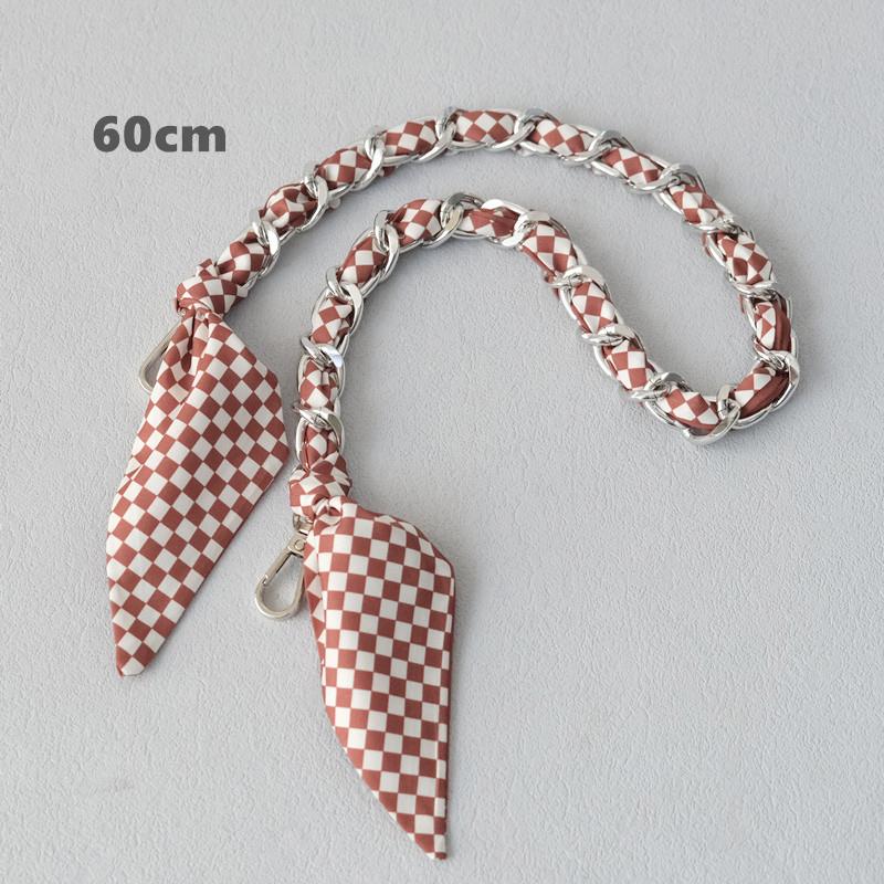 Новый модный бренд женские сумки аксессуары цепи съемные цветочные золотые серебряные металлические шелковые ремешки женские DIY цепи ручки для сумок