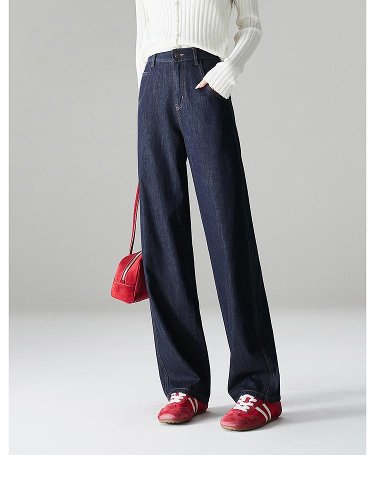 Cotton High-Waisted Wide-Leg Jeans