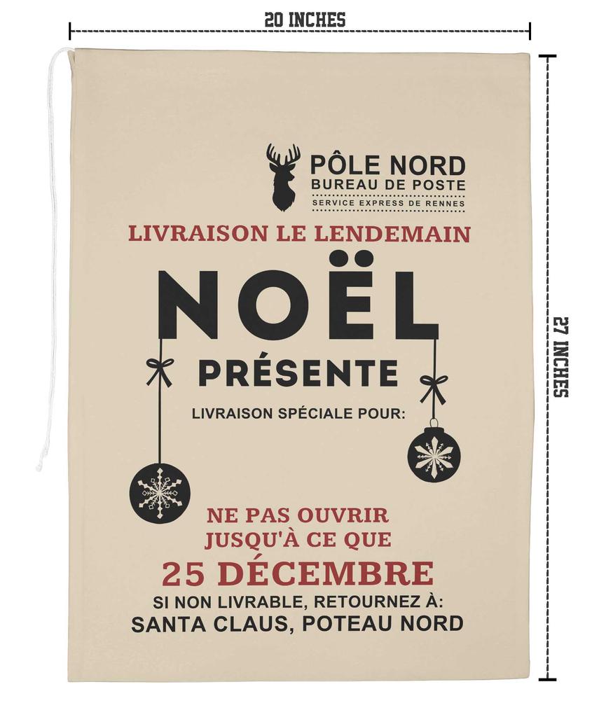 Printtoo 2 шт. Подарочный мешок Санты для детей, рождественские подарки, рождественский мешок, персонализированные сумки, большие 27x20 дюймов
