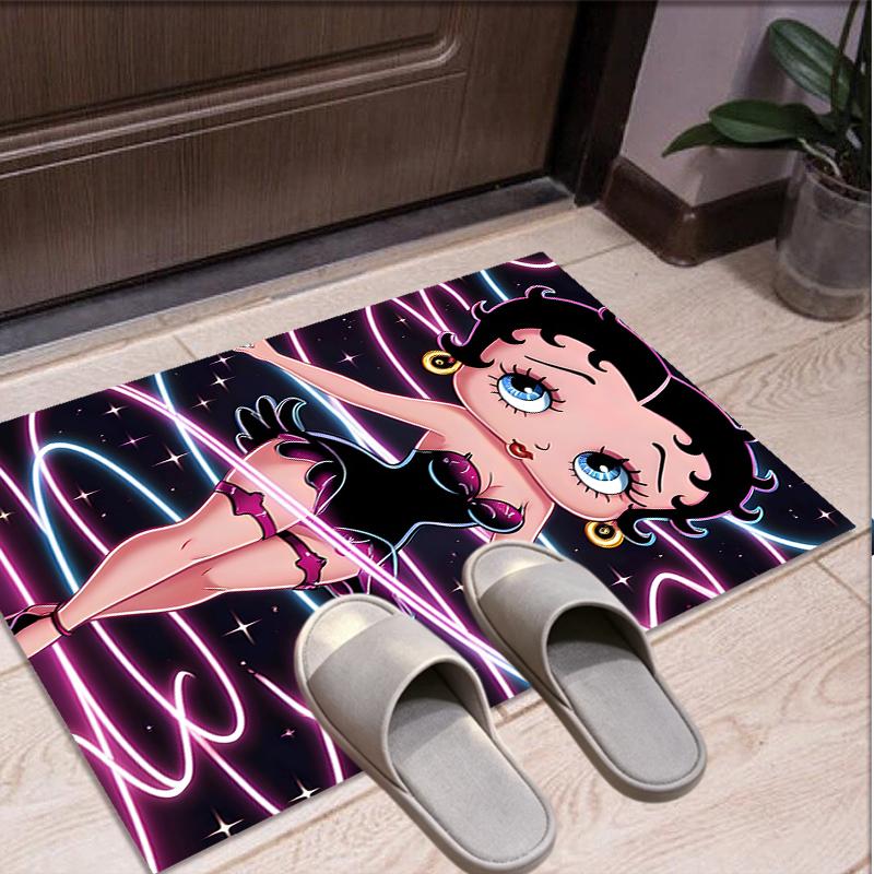 Betty Boop Pattern Rug, Indoor/Outdoor Mat, for Picnic, Gameroom, Bedroom, Office, Living Room, Home Decor Carpet, Birthday Gift