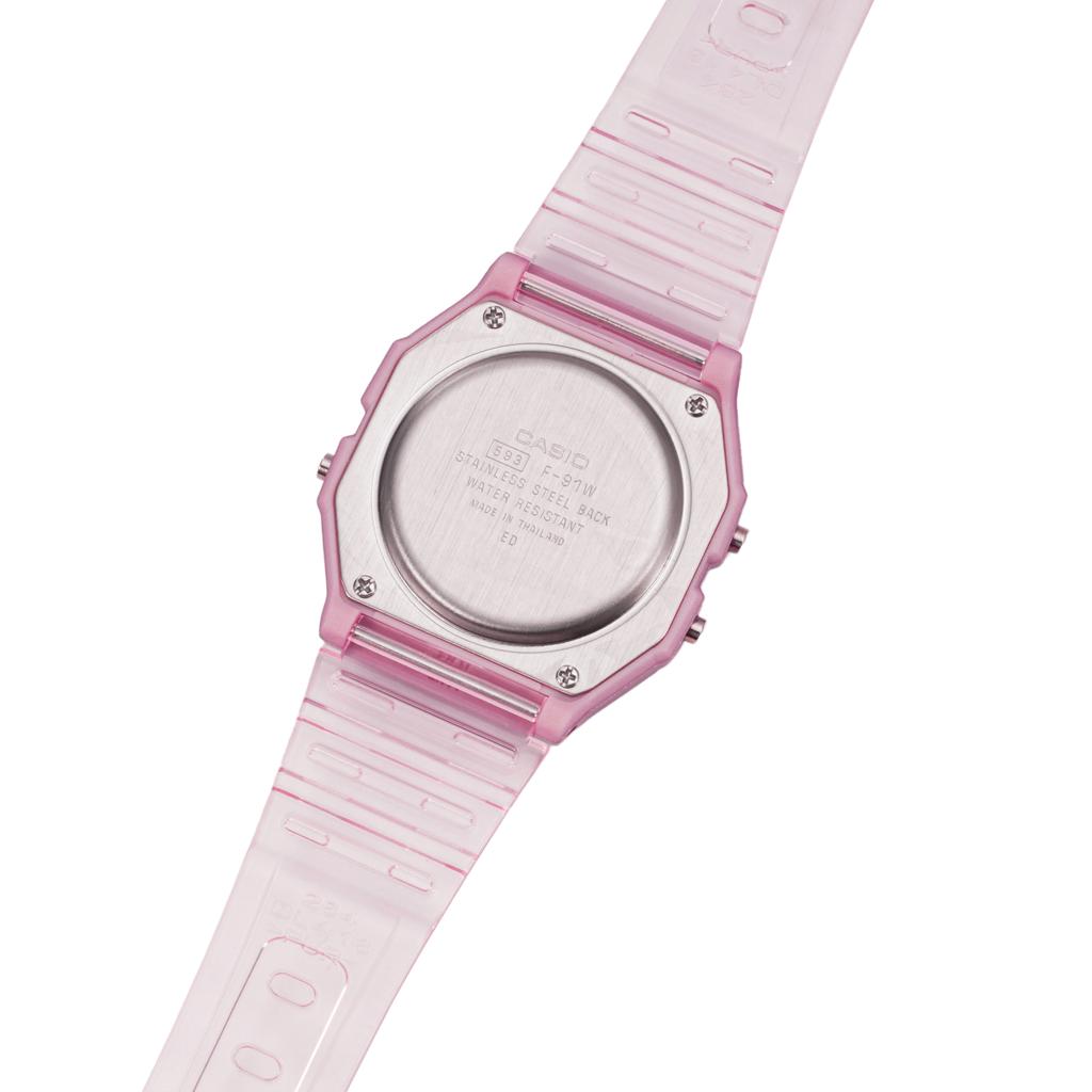 Casio Женские цифровые часы серии 35,2 мм, серые, F-91WS-4 F-91WS-4