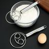 Stainless Steel Double-Loop Whisk for Baking