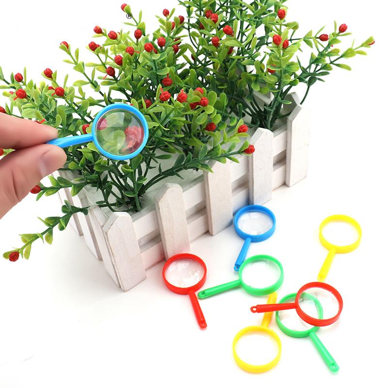 10/20/50pcs Mini Magnifying Glass Children Observation Tools School Outdoor Use Scientific Supplies Handheld Portable TMZ