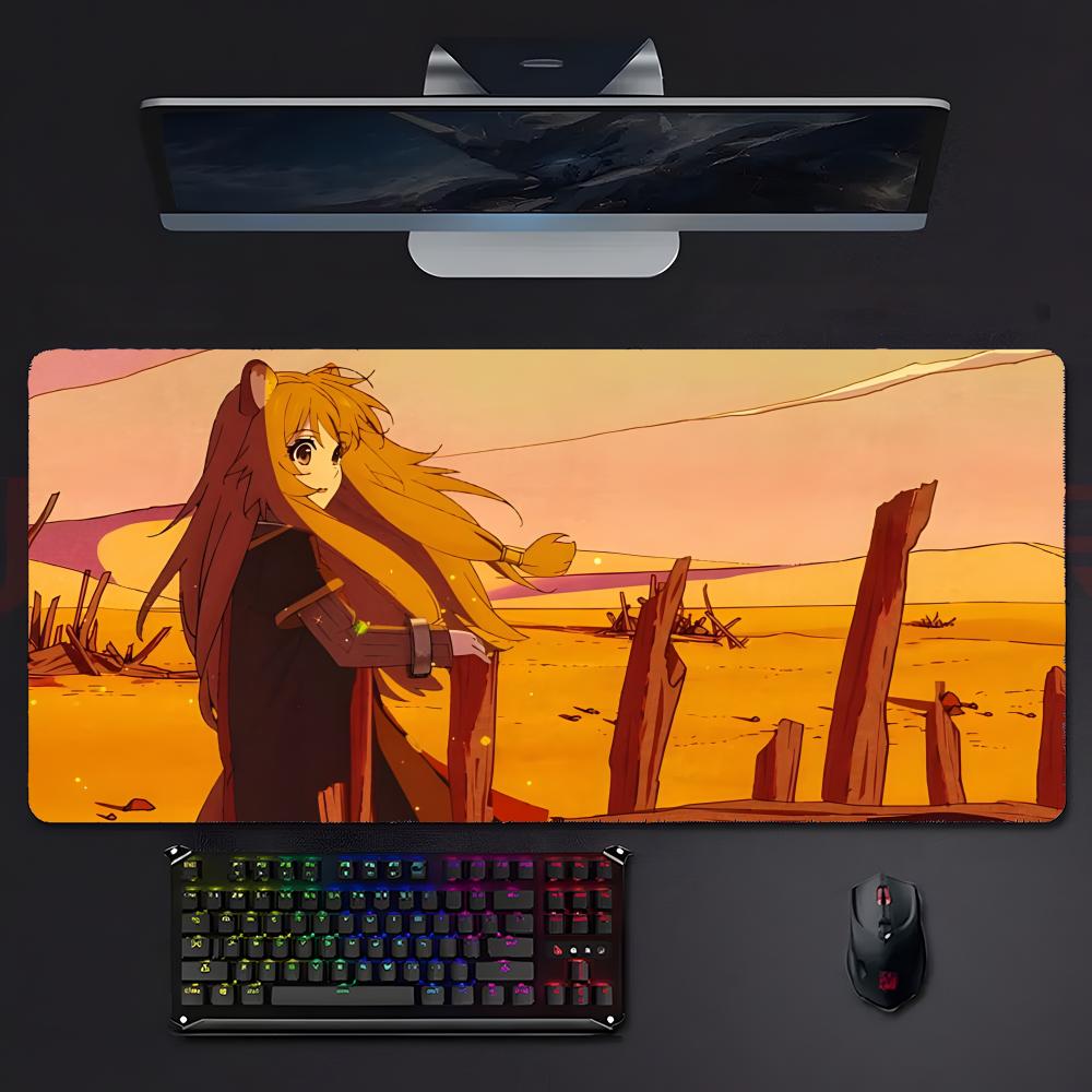 Anime Adventurous Tthe Rising Of The Shield Hero Mouse Pad Mousepad Large Gaming Lockedge Thickened Pc Table Desk Mat